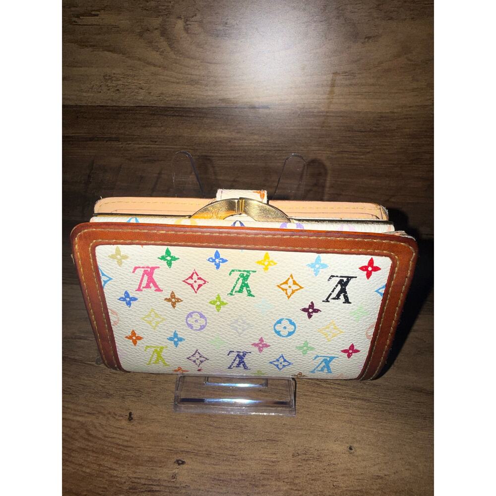 Louis Vuitton Monogram Multicolore Viennois French Purse Wallet White M92987 - Picture 7 of 12